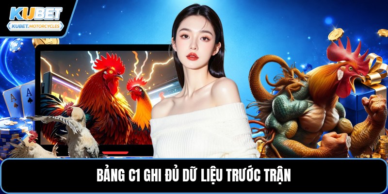 Bảng c1 ghi đủ dữ liệu trước trận