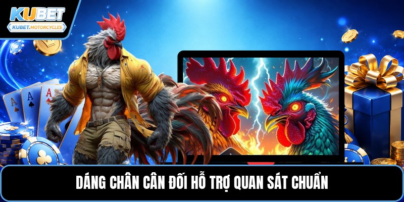 Dáng chân cân đối hỗ trợ quan sát chuẩn