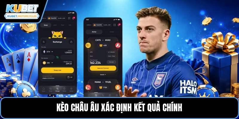 Kèo châu Âu xác định kết quả chính